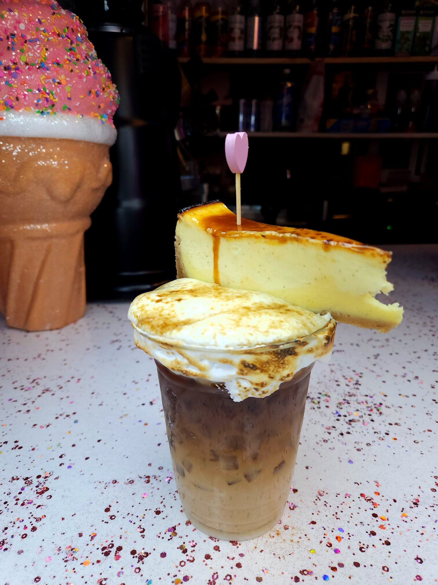 Crème brûlée latte